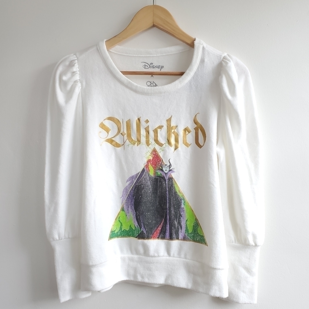 Chaser x Disney Villians Wicked Pullover Sweatershirt NWT Size Small